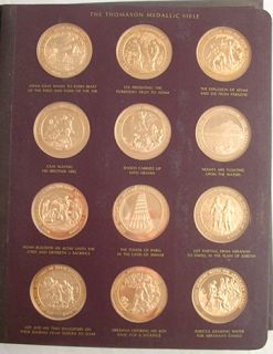 Thomason Medallic Bible by Franklin Mint Complete Nice