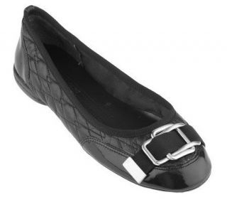 Enzo Angiolini Quilted Slip on Ballerina Flats —