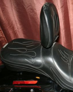 Corbin Custom Tooled Leather Seat for Harley Davidson Sportster EUC