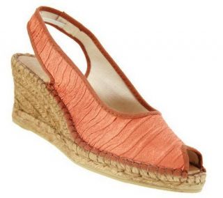 Azura by Spring Step Jeanette Espadrille Peep toe Sandal —