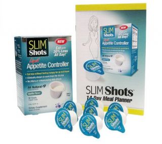 Slim Shots Liquid Appetite Controller 37 Count w/ Meal Planner