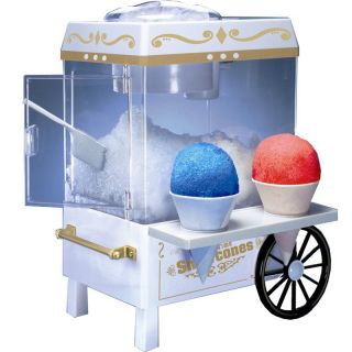 Snow Cone Machine, Snowcone Shaved Ice Maker w/ Mini Cart & Stand, SCM