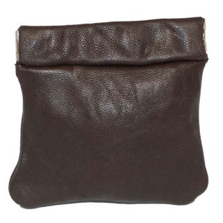 Brand New Genuine Leather Coin Change Purse with Elastic Closure