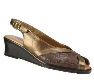 Spring Step Glenda Peep toe Slingback Sandals —