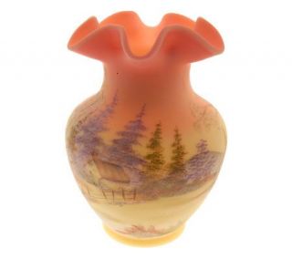 Fenton Art Glass Limited Edition Frank M. Fenton Burmese Vase