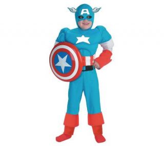 Captain America Deluxe Muscle Child Costume —