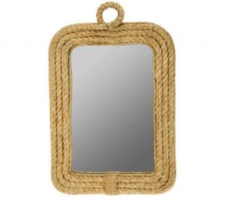 HomeReflections Handmade 16 1/2 x 25H Rope Mirror   H195431