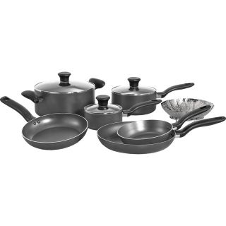  A821SA74 10 Peice Non Stick Grey Saute Pan and Sauce Pot Cookware Set
