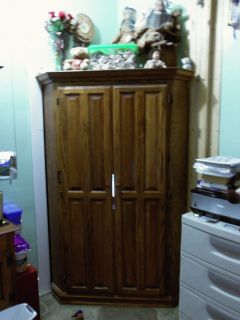 Oak Corner Computer Armoire Local Pick Up Only Estherville Iowa