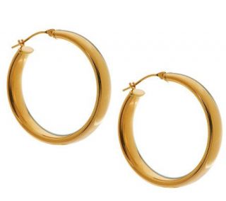 EternaGold 1 Bold Polished Hoop Earrings 14K Gold —