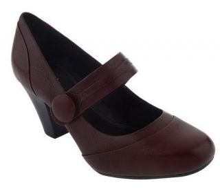 Clarks Bendables Ruby Shimmer Leather Mary Janes w/ Button   A204028