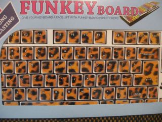 Funkey Board Designed Computer Laptop Keyboard Stickers Decals Cheetah