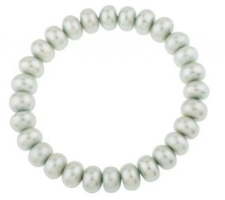 Honora Cultured Pearl 6mm Rondel Mint Stretch Bracelet —