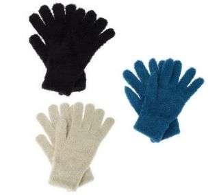 Woolrich 3 Pair Aloe Vera Infused Stretch Gloves —