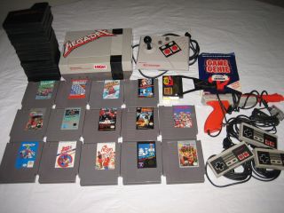 Nintendo NES Deluxe Console (NTSC) 14 Games NES Advantage, Game genie