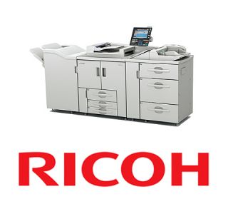 RICOH PRO 907ex copier with Feed Finisher Print Scan 528k copies