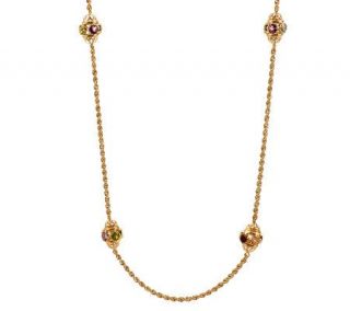 Christian Santicioli 21.00 cttw 36 Gemstone Necklace, 18K —