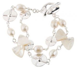 RLM Studio Sterling & Cultured Pearl Butterfly Bracelet —