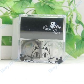 Clear Cartoon Features Contact Lens Case Holder Box C45