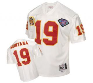 NFL Chiefs 1994 Joe Montana Authentic ThrowbackWhite Jersey — 