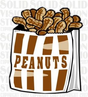 14 Peanut Vending Cart Fun Concession Trailer Decal