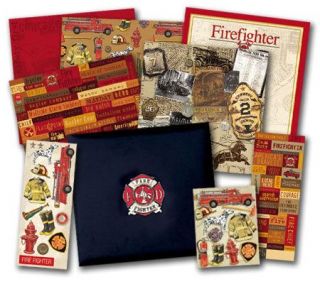 Firefighter Scrapbook Kit   12 x 12 —