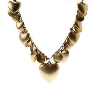 Joan Rivers Cascading Hearts 30 Charm Necklace w/3 Extender