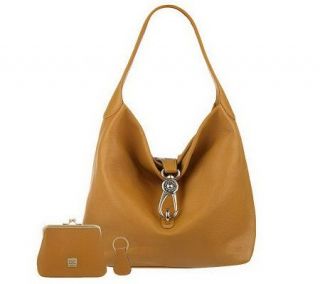 As Is Dooney & Bourke Leather Hobo with Lock —