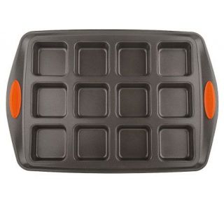 Rachael Ray Nonstick Aluminum 12 cup Square Muffin Pan —