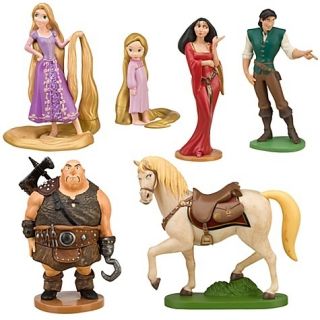  Disney Tangled Rapunzel Figure Play Set 6pc New
