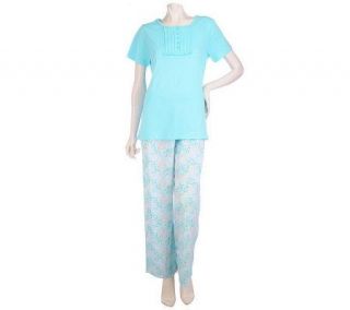 Carole Hochman Flower Field 2 piece Capri Set —