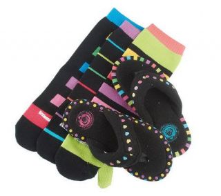 little missmatched FuzzyFlip Flops & Flip Flop Socks Set —