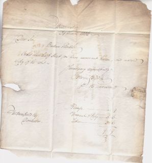 ENGLAND. 1836/stampless letter   manuscript rate, to Dorchester.