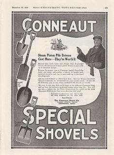1920 Conneaut Shovel Co Conneaut Oh Ad Muck Stick Mining Diamond Point