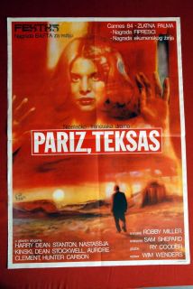  Texas Nastassja Kinski Wenders Ry Cooder 1984 EXYU Movie Poster