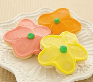 Cheryls 36 pc. Buttercream Frosted FlowerCut out Cookies —