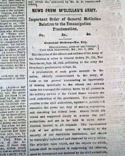 CORINTH MS Mississippi & Emanciaption Proclamation 1862 Civil War Old
