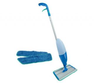 Don Asletts Easy Glide Microfiber Misting Mop with 3 Pads —