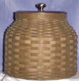 2006 Longaberger Cookie Jar Basket with Protector and Lid