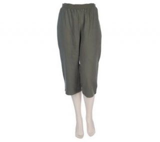Denim & Co. Capri Pants with Knit Waistband —