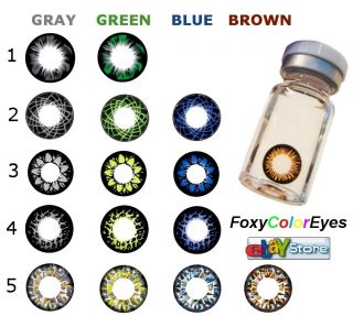 Pure Color Contact Lenses 15 Colors Best for Dark Eyes