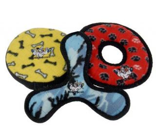 Tuffies Set of 3 Junior Sport Durable Soft Dog Toys —