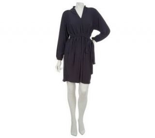 by Marc Bouwer Long Sleeve Knit Dress with Tie Belt   A226640