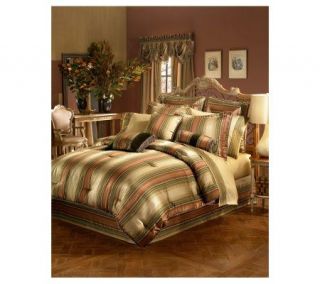 Croscill Carrington Stripe Full Comforter Set —