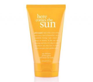 philosophy here comes the sun self tanner for body, 4 oz —