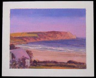 David Rylance Nare Head Cornwall Coastal Oil Painting