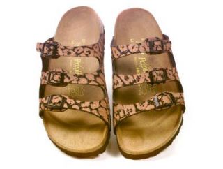 Birkenstock Leopard Print Triple Strap Sandals —