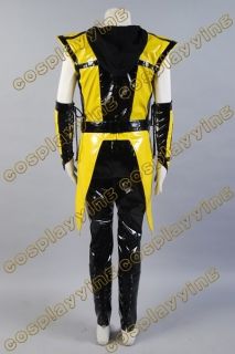 Mortal Kombat Ninja Scorpion Black and Yellow Cosplay Costume
