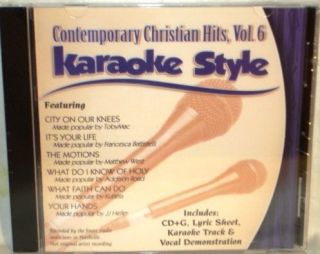 Contemporary Christian V6 Karaoke Music New CD G