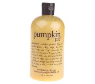 philosophy pumpkin pie shampoo and body wash 16oz. —